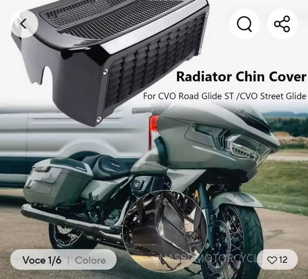 ROAD GLIDE/ STREET GLIDE COPRI RADIATORE NUOVO COL Harley-Davidson