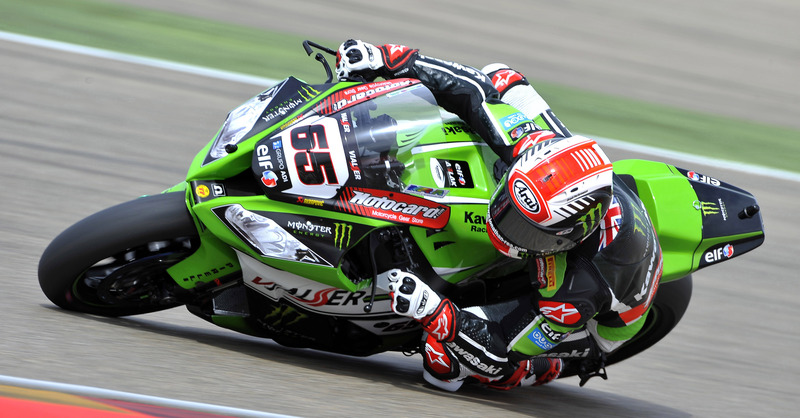 SBK.  Rea vince Gara1 ad Aragon