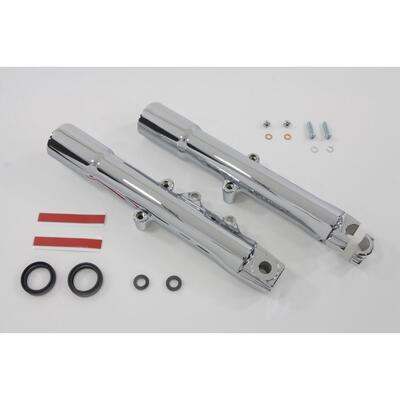 Coppia gambaletti forcelle cromati per Softail FLS 