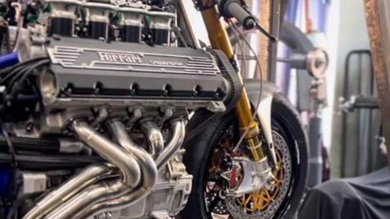 La HF355 &egrave; viva! Ecco il video della moto con il V8 Ferrari [VIDEO]