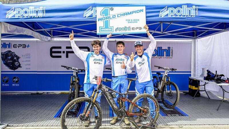 Polini fa tripletta: &egrave; dominio alla Coppa del Mondo E-Enduro 2025