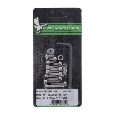 Kit completo bulloni acciaio per carburatore Keihi 