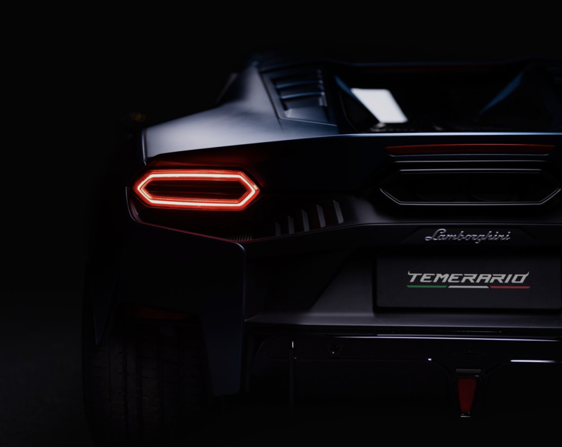 Posteriore della Lamborghini Temerario