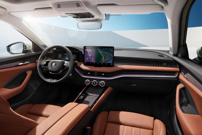 Gli interni della Skoda Superb Wagon