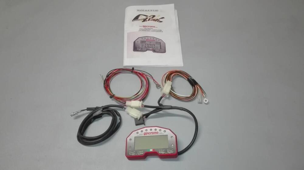 Cruscotto GP CRONO anodizzato rosso GP-CRONO (2)