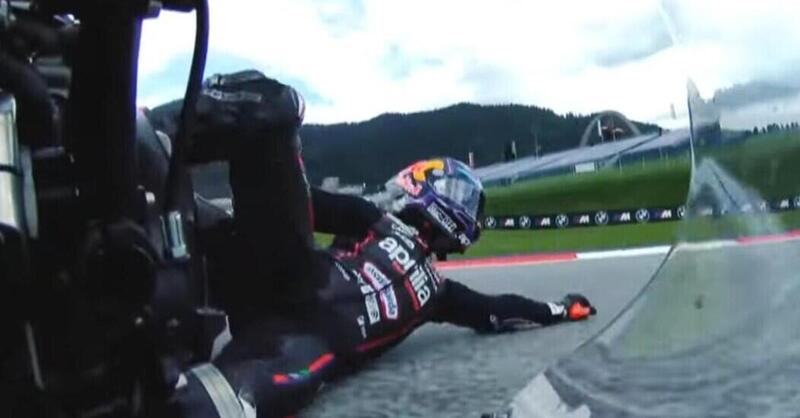 MotoGP 2025. GP di Austria. Jorge Martin dopo la caduta: &quot;Sono un po&#039; dolorante, ma in Ungheria star&ograve; bene&quot; [VIDEO]