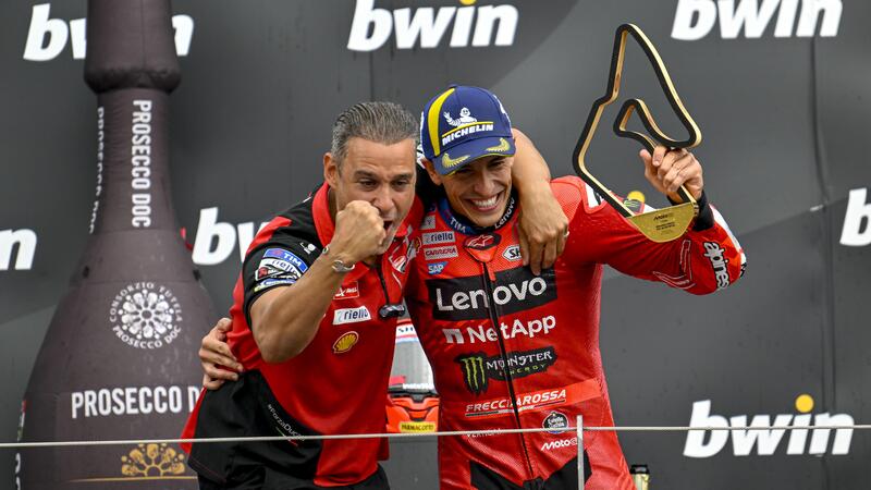 MotoGP 2025, le pagelle del GP d&#039;Austria al Red Bull Ring. Ducati: Marc Marquez &egrave; il presente; Fermin Aldeguer il futuro; Pecco Bagnaia il passato?