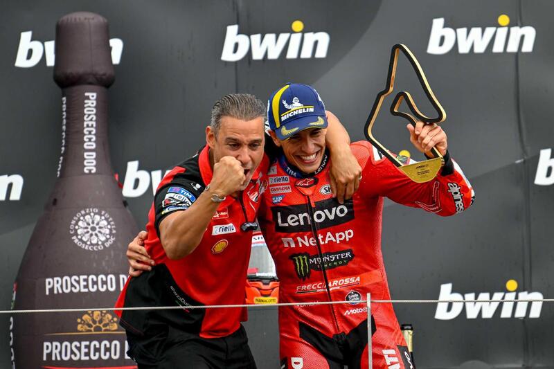 MotoGP 2025, le pagelle del GP d&#039;Austria al Red Bull Ring. Ducati: Marc Marquez &egrave; il presente; Fermin Aldeguer il futuro; Pecco Bagnaia il passato?