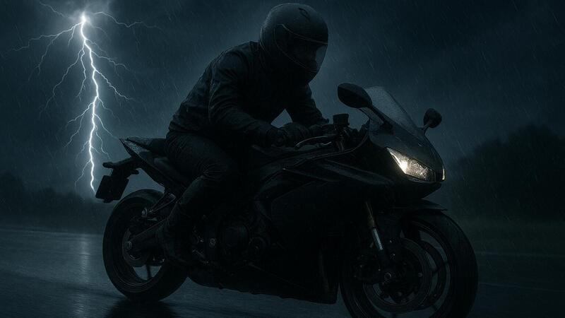Fulmini e moto: la scienza spiega perch&eacute; guidare con il temporale &egrave; pericoloso