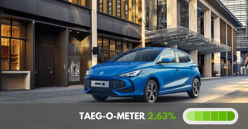 MG tasso zero per il finanziamento di MG3 con l&#039;offerta