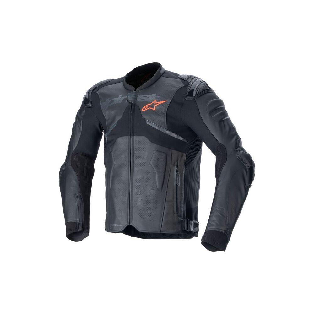 Giacca moto pelle Alpinestars ATEM V5 Nero