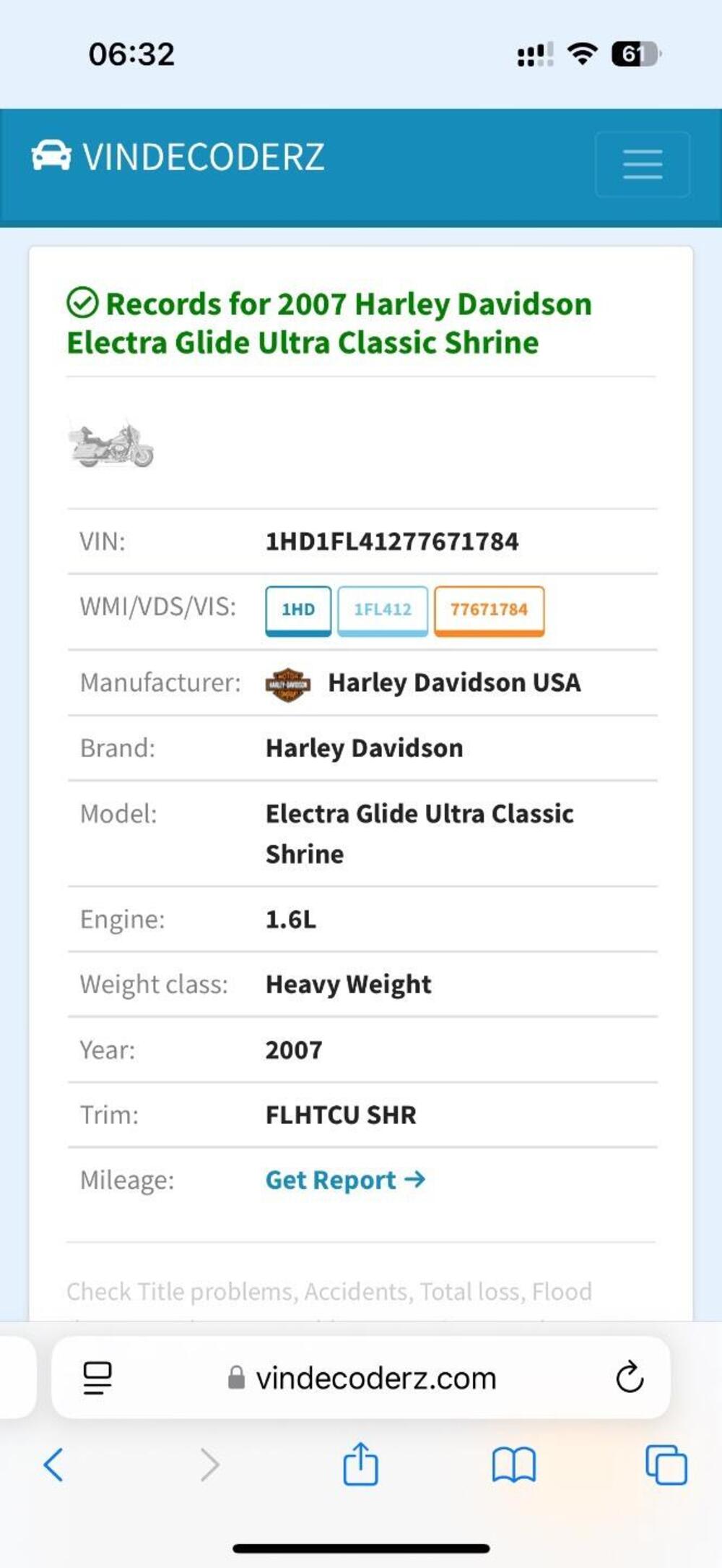 Harley-Davidson 1584 Electra Glide Ultra Classic (2007) - FLHTCU (12)