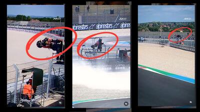 MotoGP 2025. GP di Ungheria. Per quei pochi che non l'hanno visto, ecco l'incidente di Pedro Acosta, la moto finisce a pochi cm dal cameraman [VIDEO]