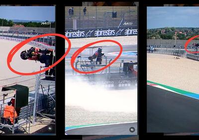 MotoGP 2025. GP di Ungheria. Per quei pochi che non l'hanno visto, ecco l'incidente di Pedro Acosta, la moto finisce a pochi cm dal cameraman [VIDEO]