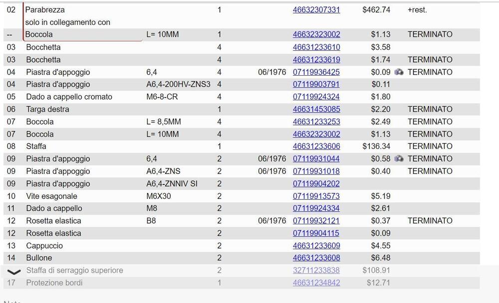 BMW R 75/5 60/5 50/5 PARABREZZA CUPOLINO ORIGINALE (3)