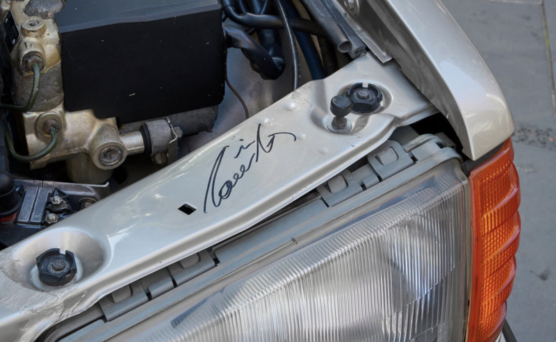 L&#039;autografo di Niki Lauda