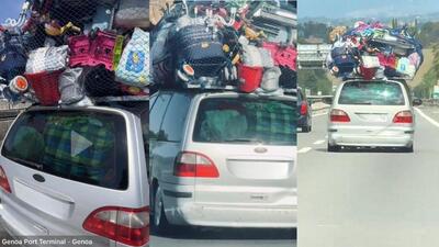 Auto troppo carica, il caso virale diventa un monito: cosa si rischia davvero secondo il Codice della Strada