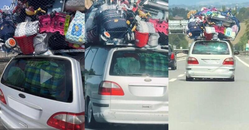 Auto troppo carica, il caso virale diventa un monito: cosa si rischia davvero secondo il Codice della Strada