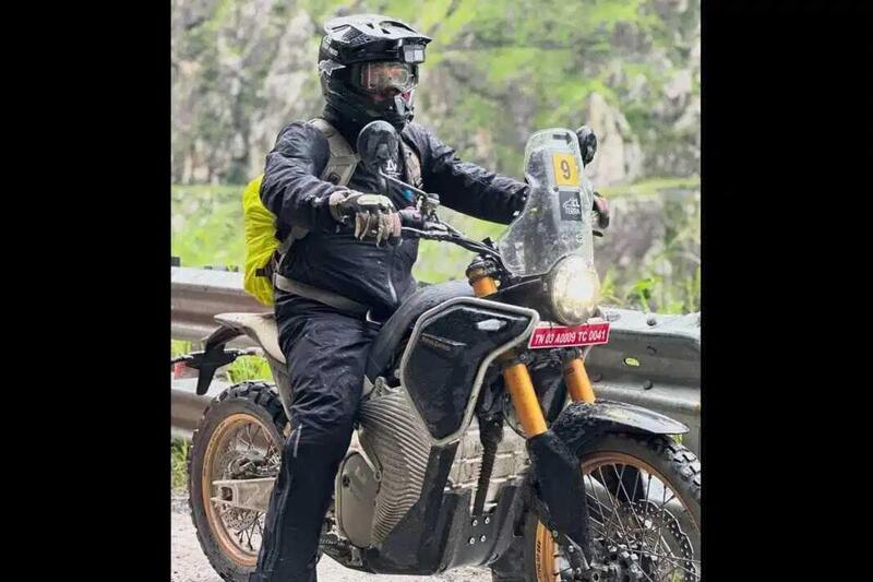 Himalayan Electric durante i test in Ladakh