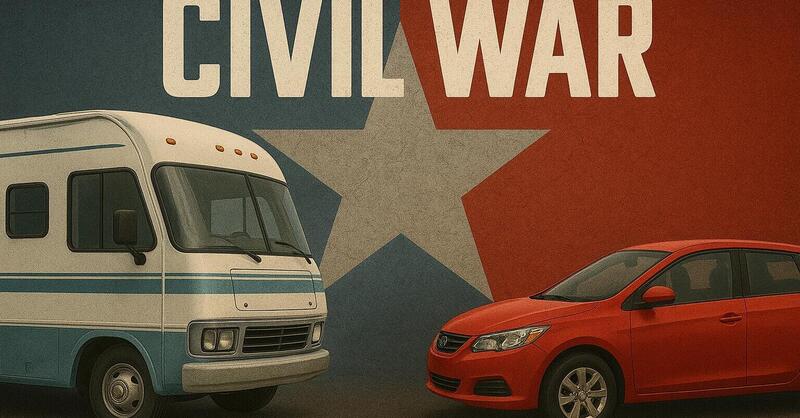 Civil War: Camperisti selvaggi vs Automobilisti