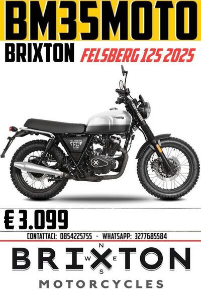 Brixton Motorcycles Felsberg 125 ABS (2021 - 25) nuova