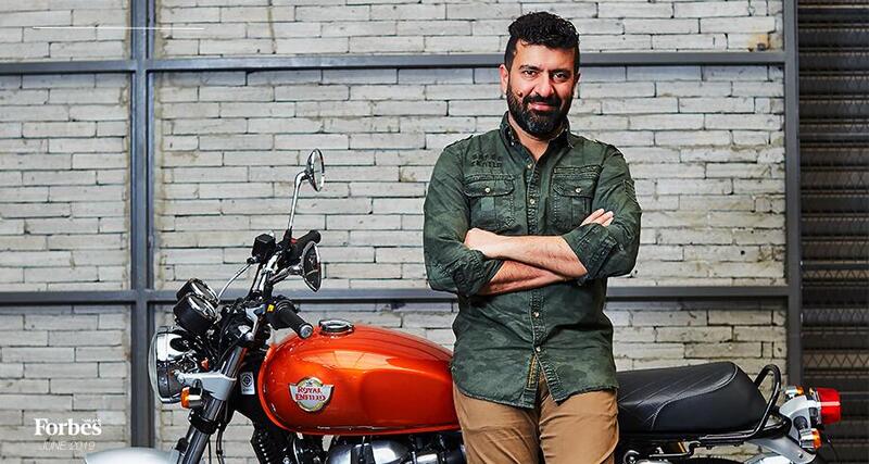 Siddhartha Lal, numero uno di Royal Enfield, in uno scatto per Forbes