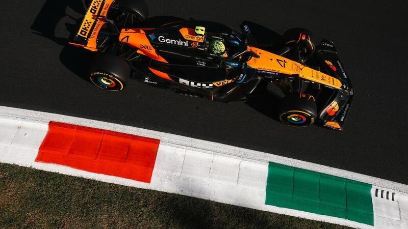 F1. GP Monza: Norris domina la FP2, Leclerc vicino. Piastri sotto investigazione, Antonelli fuori alla Lesmo 2