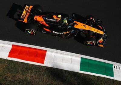 F1. GP Monza: Norris domina la FP2, Leclerc vicino. Piastri sotto investigazione, Antonelli fuori alla Lesmo 2