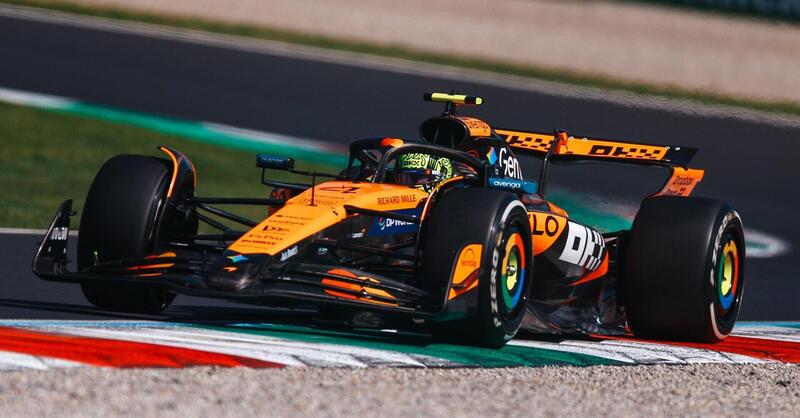 F1. GP Monza: Norris vola in FP3 davanti a Leclerc a 21 millesimi. Ferrari aggressiva con ala scarica