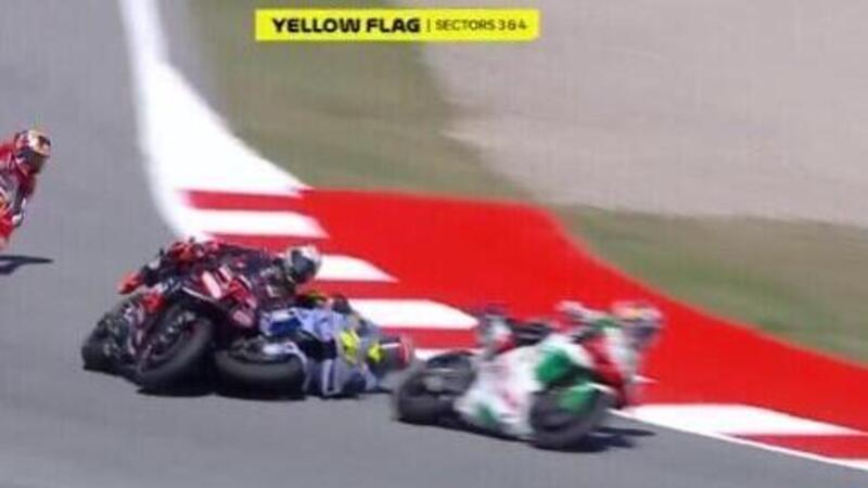 MotoGP 2025. GP della Catalogna. Penalizzati Fermin Aldeguer e Franco Morbidelli per gli incidenti nella Sprint (e anche Joan Mir) [VIDEO]