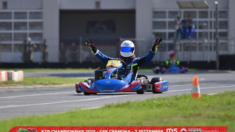 KZR 2025 Cremona: Ghidini &egrave; gi&agrave; campione, tripletta Cerbone, show Cargnel