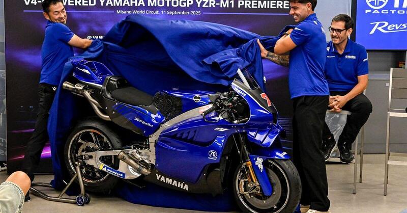 MotoGP 2025. GP di San Marino a Misano. Yamaha ha svelato la sua nuova moto col motore V4! [GALLERY e VIDEO]