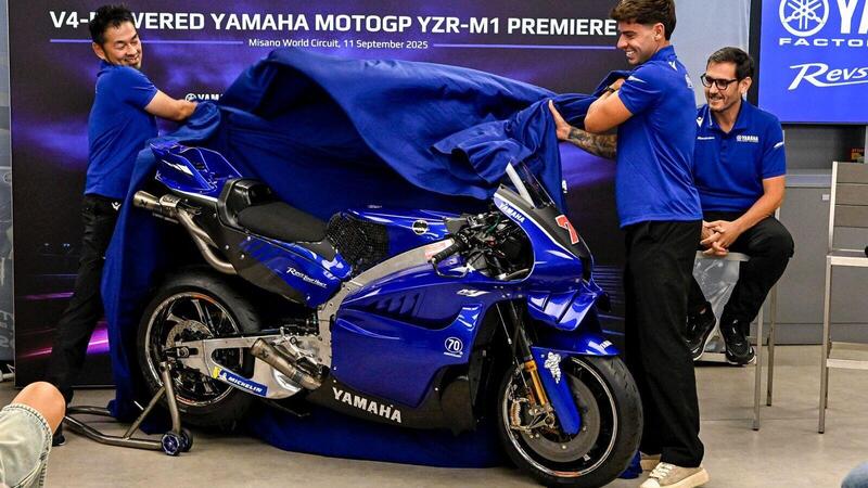 MotoGP 2025. GP di San Marino a Misano. Yamaha ha svelato la sua nuova moto col motore V4! [GALLERY e VIDEO]