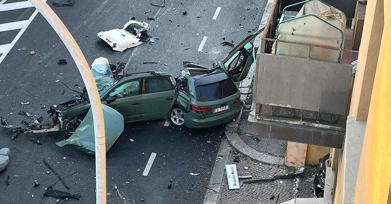 Bologna, Audi rubata si spezza a met&agrave; dopo l&rsquo;inseguimento: morto 18enne, ferito il conducente
