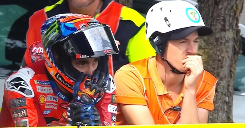 MotoGP 2025. GP di San Marino. Pecco Bagnaia chiuso nel box per ore: &quot;La soluzione mi sembra ancora lontana. Appena ho provato a fare di pi&ugrave; sono caduto&quot; [VIDEO]
