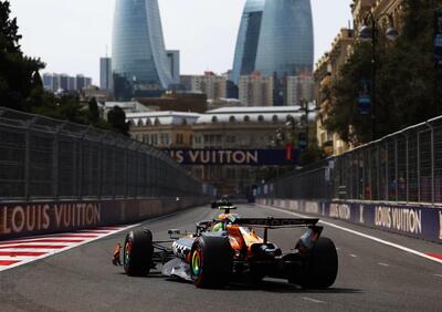 F1. Norris davanti a Piastri e Leclerc nella FP1 di Baku: guai alla PU per l’australiano, bandiera rossa e colpo al muro per Hamilton