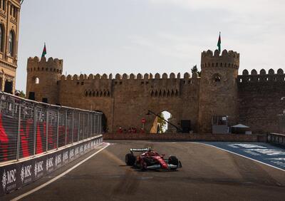F1. GP Baku: Ferrari domina la FP2 con Hamilton e Leclerc, McLaren paga errori e assetto con Norris nel muro