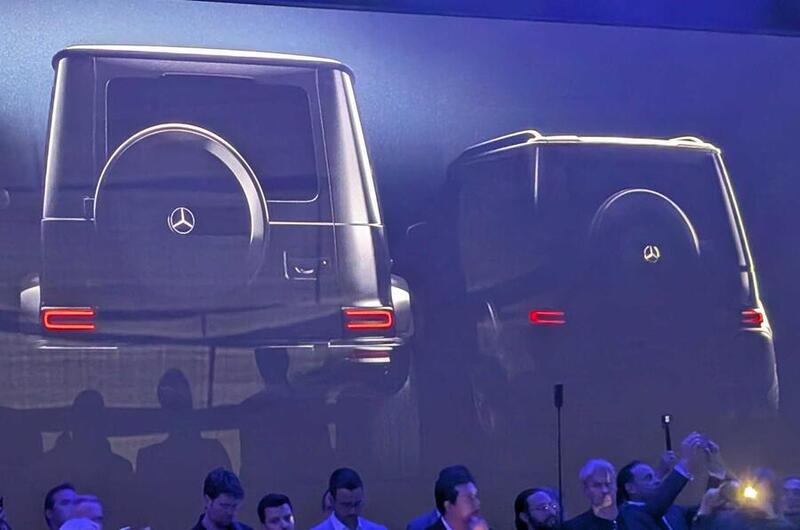 Foto spia di una presentazione Mercedes