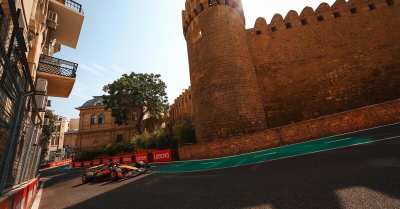 F1, Norris leader nella FP3 del GP di Baku davanti a Verstappen e Piastri: Ferrari pronta alla sfida con Hamilton e Leclerc