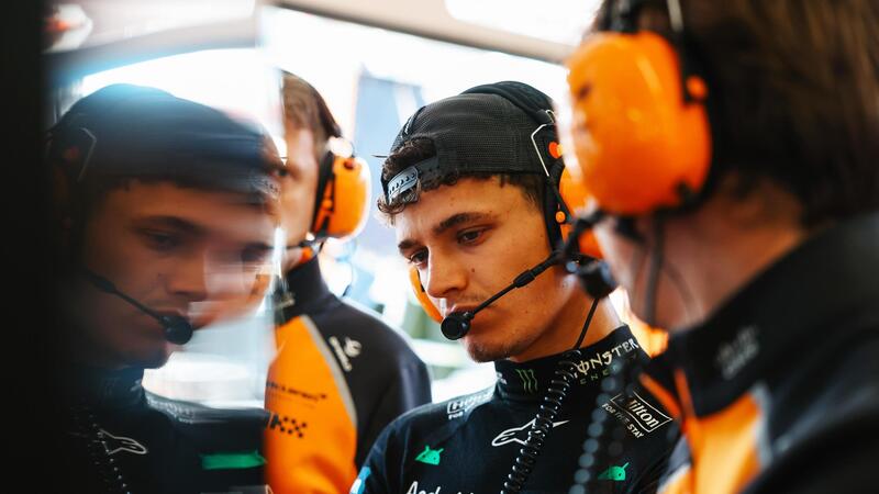 F1, Lando Norris delude in qualifica a Baku: &ldquo;Avevo la pole, ma degli errori mi hanno fermato. Difficile sorpassare qui&rdquo;