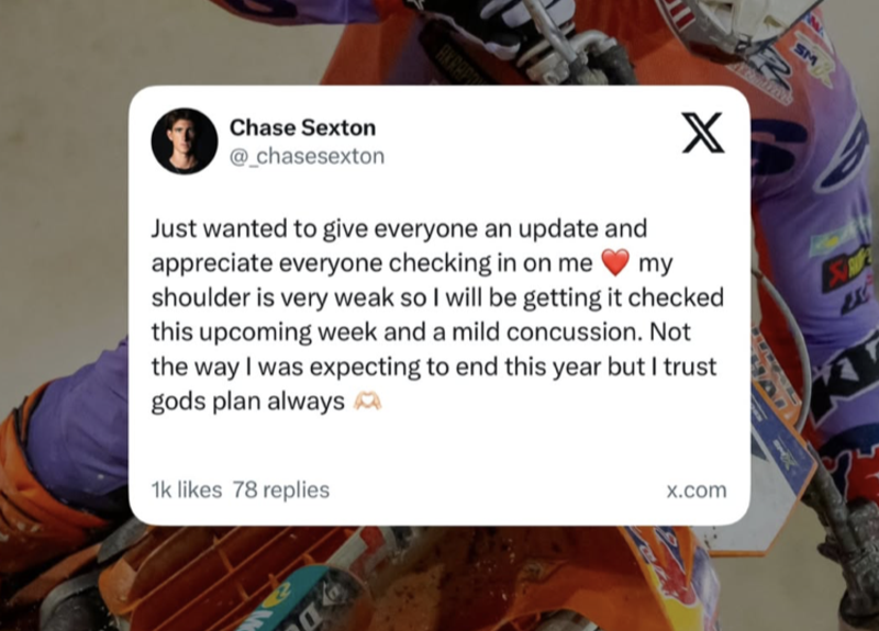 Ecco il comunicato di Sexton dopo la gara di Las Vegas