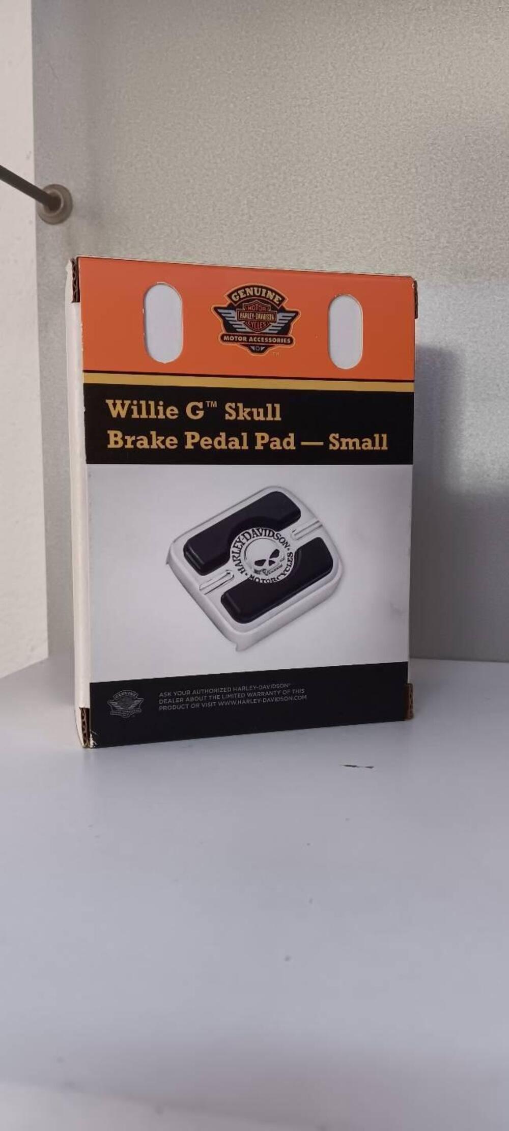 BRAKE PEDAL PAD Small - Willie G Skull - Pedana fr Harley-Davidson (2)