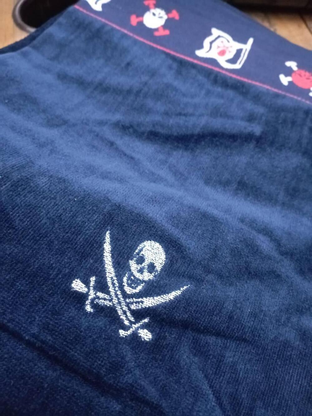 Telo mare in spugna Charro 100% cotone Blu 90x170 (3)