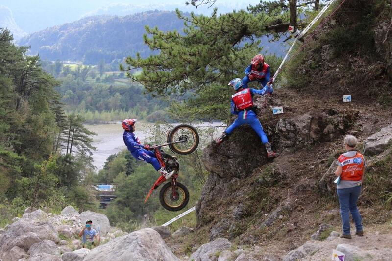 Lorenzo Gandola in azione con la sua Beta