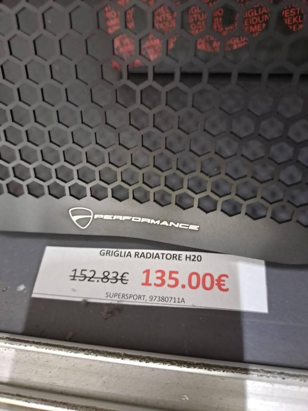 Griglia protettiva in alluminio per radiatore acqu Ducati