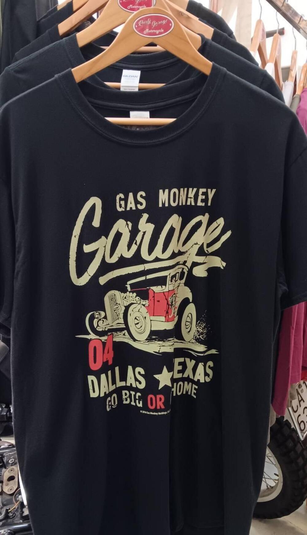 T-SHIRT GAS MONKEY GARAGE Go Big or Go Home Colore
