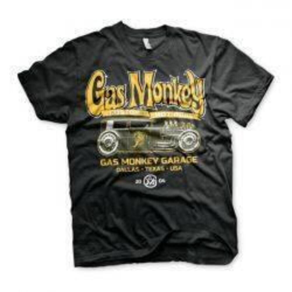 T-SHIRT GAS MONKEY GARAGE Green Hot Road Taglia XL