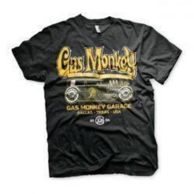 T-SHIRT GAS MONKEY GARAGE Green Hot Road Taglia XL
