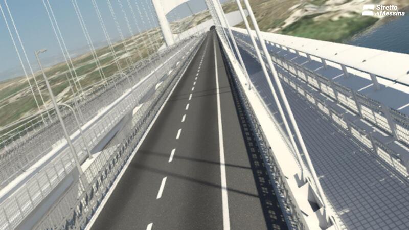Carreggiata del ponte sullo Stretto