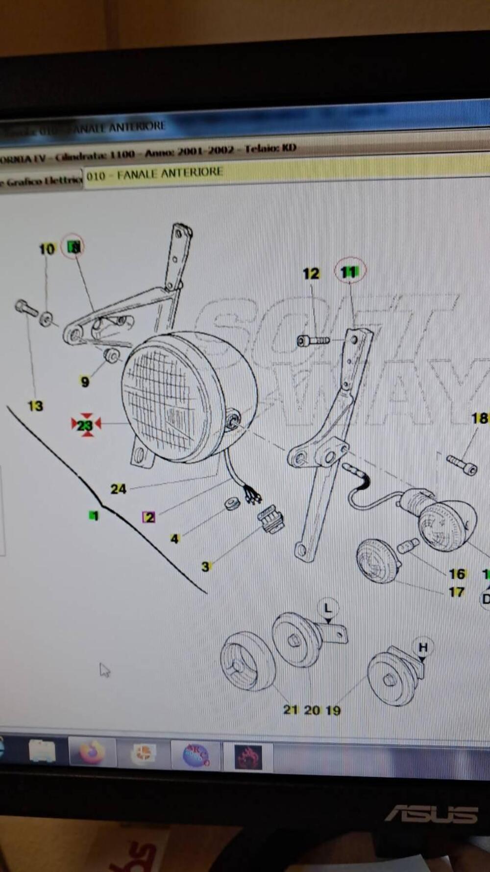 fanale anteriore MOTO GUZZI lampada H4 (5)